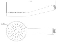 Ravak sprchová růžice Flat S 960.00 1 funkce, pr. 100 mm   X07P343
